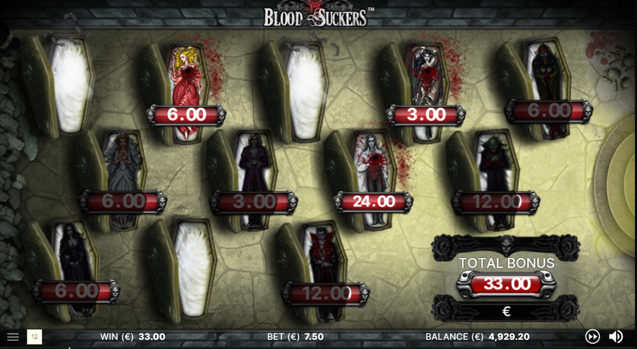 Blood Suckersボーナスゲーム